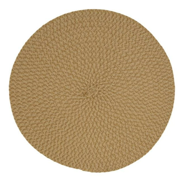 Saro Lifestyle 2803.N15R Napperons Ronds, Naturels - Ensemble de 4