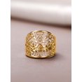 thumbnail image 5 of Yellow Gold Filigree Statement Ring For Women Fashion Jewelry, 5 of 19