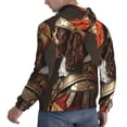 thumbnail image 6 of Pofeuu Medieval Knight Dog Print Mens Casual Hooded Collar Drawstring Hoodies Pullover Sweatshirts Casual Long Sleeve Shirts-XX-Large, 6 of 7