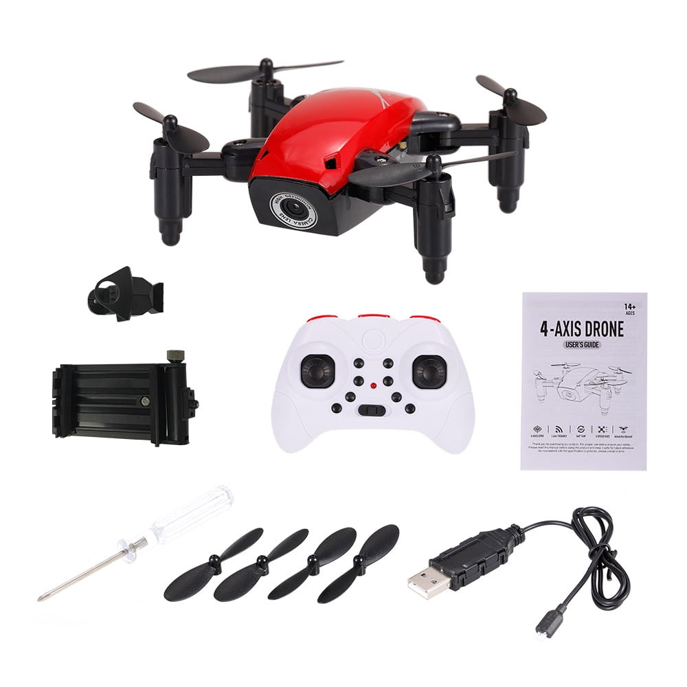 S9W 2.4G 4CH 0.3MP Camera WIFI FPV Mini Drone Altitude Hold Flight Planning Foldable RC Quadcopter Walmart