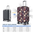 thumbnail image 6 of Lsque Skull record rock Printed Luggage Cover, Travel Luggage Protector,Scratch and Dirt Resistant, Fits 18-32 Inch Luggage - X-Large, 6 of 9