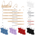 thumbnail image 2 of Womens Camisole Tank With Built In Bra，Women's Cotton Camisole Tank Tops Fitted Tank Tops For Women 3-Pack Red 3XL, 2 of 7