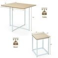 thumbnail image 2 of Gymax 5 Piece Dining Table And Chairs Set Metal Legs Compact Space Bar Pub Kitchen, 2 of 8