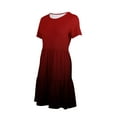 thumbnail image 5 of Wancir Women's Summer Casual T Shirt Dresses Short Sleeve Swing Dress with Pockets, 5 of 6