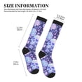 thumbnail image 2 of Lsque flower crystal Skull Pattern Sport Compression Socks for Men & Women 15-20 mmHg Knee High Nurse Pregnant Running Medical and Travel Athletic, 2 of 6