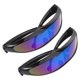 thumbnail image 4 of 2 gafas de sol futuristas con forma de pez para ciclismo, estilo extraterrestre, para mujer, para deportes al aire libre, pesca, béisbol, correr, ciclismo, montaña, 4 of 7