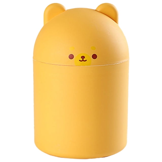 Desktop Pressing Trash Can Bedroom Bedside Mini Storage Bucket Desktop Finishing