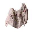 thumbnail image 4 of Women Boho Floral Shirts V Neck Long Sleeve Button Down Casual Loose Top, 4 of 4
