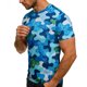 thumbnail image 5 of Tops para hombre, blusas y camisas de cuello redondo y manga corta para hombre, blusas y camisas casuales deportivas con estampado de camuflaje divertido para hombre y mujer, blusas vintage de manga c, 5 of 8