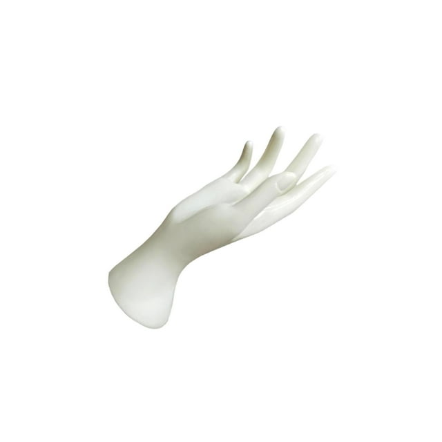 QualitChoice Adults Mannequin Hand Model Table Dresser Stand Rings Display Necklace Shops Black White 22cm