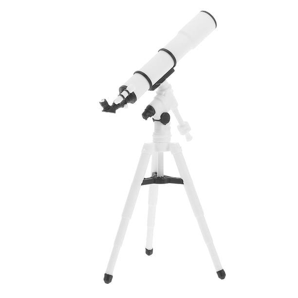 Telescopio de juguete para casa de muñecas, telescopio en miniatura a escala 1:12, adornos para el hogar, accesorios de juego para niños, coleccionable para casa de muñecas