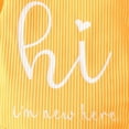 thumbnail image 6 of CAICJ98 Baby Girl Clothes Newborn Girls Outfits Ruffle Long Sleeve Romper+Cute Print Pants+Headband 3Pcs Infant Outfit Set Fall Winter 3 6 9 12 18 Months,Yellow, 6 of 8