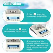 Lab Scale, Digital Analytical Balance 220g/ 0.1mg, High Precision Scientific Precision Scale Accuracy 0.0001g