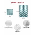 thumbnail image 7 of Abstract Geometric Kitchen Dish Towels for Drying Dishes Set of 3, Vintage Rhombus Circle Texture Green Waffle Weave Microfiber Hand Tea Bathroom Towels Quick Dry & Absorbent Towel 15.7x23.6, 7 of 7