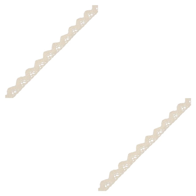 kurtrusly 1 Roll Lace Craft Ribbon Useful Sewing Accessory Good-looking Lace Trim Type6 2Set