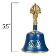 thumbnail image 4 of Blue Third Eye Chakra Tibetan Bell (Note E) - 5.5 Inches H x 3 Inches D - Chakra Meditation Harmony, 4 of 6