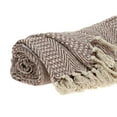 thumbnail image 2 of Parkland Collection THRI21235 52 x 67 in. Simone Casual Woven Handloom Throw - Beige, 2 of 4