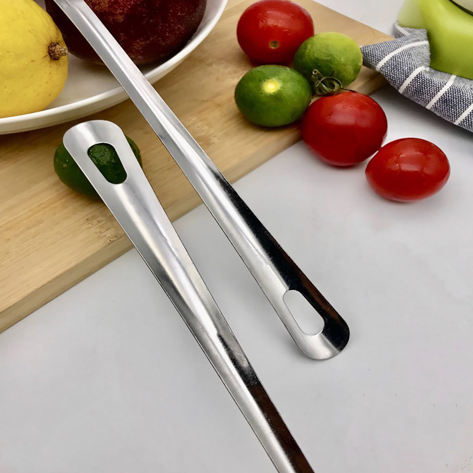 Collfa Soup Ladle Metal SUS304 Stainless Steel Ladles Spoon And Slotted  Colander Spoon Set Small Soup Ladle With Holes Strainer Scoop Ladles For