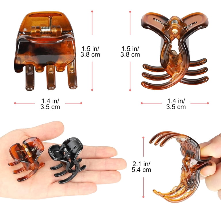 Triani 8 Count Hair Claw Clips, Medium Size Hair Claws 1.3  display picture 1