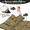 thumbnail image 3 of Camo and Twig Tan Pattern Teens Toddler Nap Mat with Pillow, Sleeping Mat Bag for Preschool Daycare 50"x20", 3 of 6