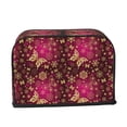 thumbnail image 2 of Daiia Golden Snowflakes And And Butterflies Pattern 2 slice Toaster Cover, Toaster Appliance Dust-proof Cover For Kitchen Small Appliance Dust Cover and Fingerprint Protection, 2 of 7
