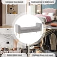 thumbnail image 4 of Storage Bench, Upholstered Entryway Bench End of Bed Bench with Armrest & Large Storage Space for Living Room, 4 of 5
