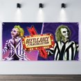 thumbnail image 2 of Beetlejuice Fondo Temático Pancarta Suministros de Decoración para Fiesta de Cumpleaños, Decoración de Fondo de Fiesta Personalizado,150x90cm, 2 of 6