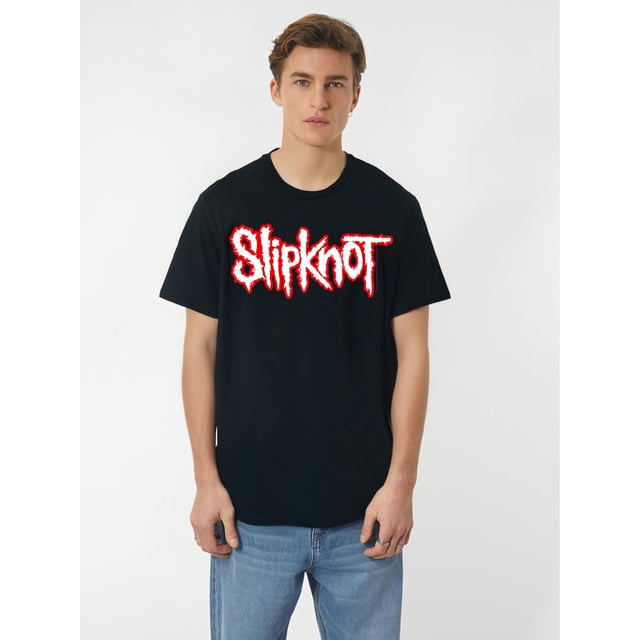 Camiseta de manga corta con el logotipo básico oficial de Slipknot Camiseta de manga corta DIY de diseño interesante de algodón puro seleccionado para hombres, suave y transpirable, adecuada para toda