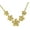 Golden, variant on 925 sterling silver yellow gold plated Hawaiian plumeria flower rope chain necklace 17"