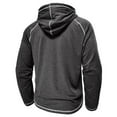 thumbnail image 6 of Hoodies for Mens Contrast Color Sweatshirt Long Sleeve Pullover Drawstring Hoodie Oversized Sweater Loose Fit Workout Shirt Gym Sports Outdoor Sportwear Lightweight Sweatshirts, 6 of 7