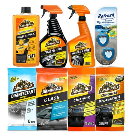 Armor All Premier Car Care Cleaning and Wash Kit - 8 Piece Set