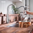 thumbnail image 2 of Moen Haelyn Chrome Single-Handle Pull-Down Sprayer Kitchen Faucet Featuring Power Boost for a Faster Clean, Soap Dispenser Included, 2 of 8