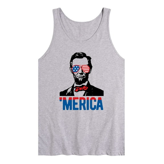 Instant Message - Merica Lincoln - Men's Jersey Graphic Tank