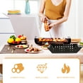 thumbnail image 2 of MasteelfCA Large Grilling Basket Vegetables Meat Steel Grill Basket Barbecue Accessory, 2 of 9