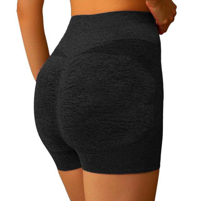 High Waist Compression Yoga Shorts - Breathable, Non-See-Through, Stretchy for Fitness & Running