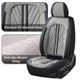 thumbnail image 2 of Fit for Ford Mustang mach-e 2022, Wear-Resistant Faux Leather 5 Piece Full Set Anti-Slip Lining Refresh Car Interior, Black and Gray Car Seat Covers, The GT model is not suitable, 2 of 9