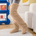 thumbnail image 2 of Ashirexll Knee High Socks for Women, Fuzzy Socks for Women, Long Thick Warm Leg Cover Home Knee High Floor, 2 of 7