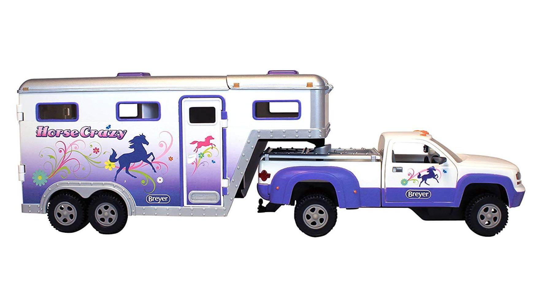 Stablemates Horse Crazy Truck and Trailer Vehicle, 3 horses can ride in