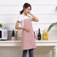 thumbnail image 4 of Delantales de chef de color rosa, delantal con bolsillos, delantal ajustable impermeable para hombres y mujeres, delantal de cocina profesional para cocinar, jardinería, restaurante, barbacoa, cafeter, 4 of 5