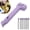 Purple, variant on Multifunctional Camping Hammer with 8 Pegs,3-in-1 Lightweight Aluminum Alloy Tent Stake Driver with Stake Puller & Bottle Opener for Camping Hiking Backpacking