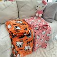 thumbnail image 4 of Sanrio-pantalones de pijama de Hello Kitty para mujer, pantalón de tela suave de dibujos animados, cálido, a la moda, para el hogar, Kawaii, regalos de vacaciones, 4 of 4