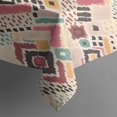 thumbnail image 3 of Pink Boho Bohemia Geometric Diamonds Pattern Rectangle Tablecloth 60"x102",Waterproof Polyester Rectangle Table Cloth, Wipeable Spillproof Polyester Tablecloth for Dining, Camping, Indoor and Outdoor, 3 of 6