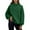 03#Dark Green, variant on Oversized Mock Neck Sweatshirt for Women Turtleneck Long Sleeve Pullover Hoodies Casual Fall Cozy Crewneck Sweatshirt Light Gray S