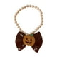 thumbnail image 1 of Collar para gato Fernando ajustable elegante con dije de lazo negro, 1 of 8