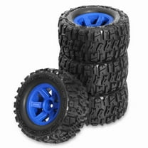 4pcs 90mm Rubber Tire Wheel Tyre for 1/14 1/16 1/18 RC Crawler Car Upgrade Parts Accessories Blue