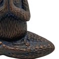 thumbnail image 3 of 17 Inch Resin Hammered Sitting Frog Accent Decor, Joined Hands, Bronze-Saltoro Sherpi, 3 of 4