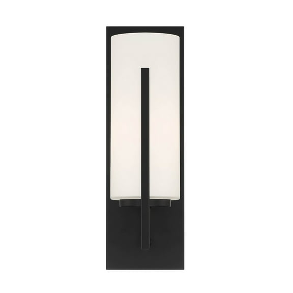Designers Fountain Cambria 1 Light Matte Black Wall Sconce Light, D258M-WS-MB