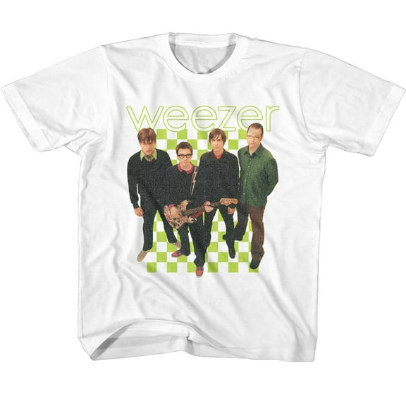 Weezer 2001 Lineup Tee White Youth T-Shirt