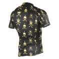thumbnail image 2 of joogoo Gold Skull Pattern Men's Cycling Jerseys Mountain Bike Short Sleeve Tops L, 2 of 7