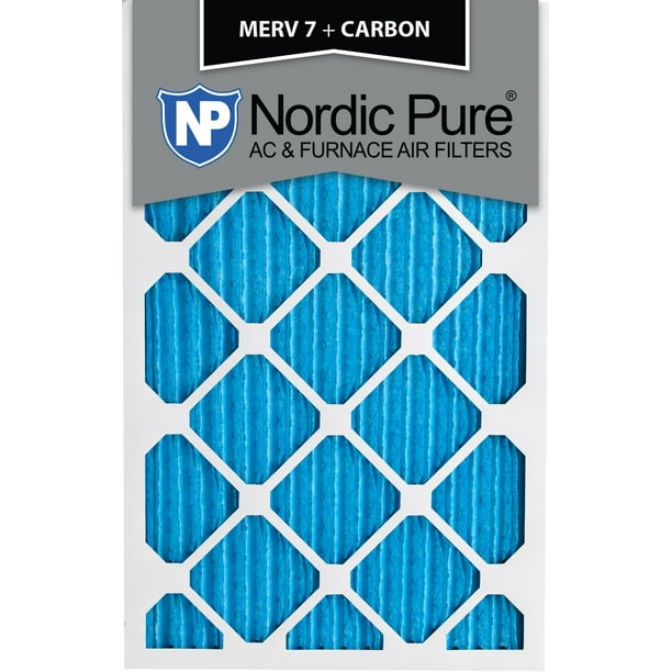 20x25x1 MERV 7 Plus Carbon AC Furnace Air Filters Qty 3